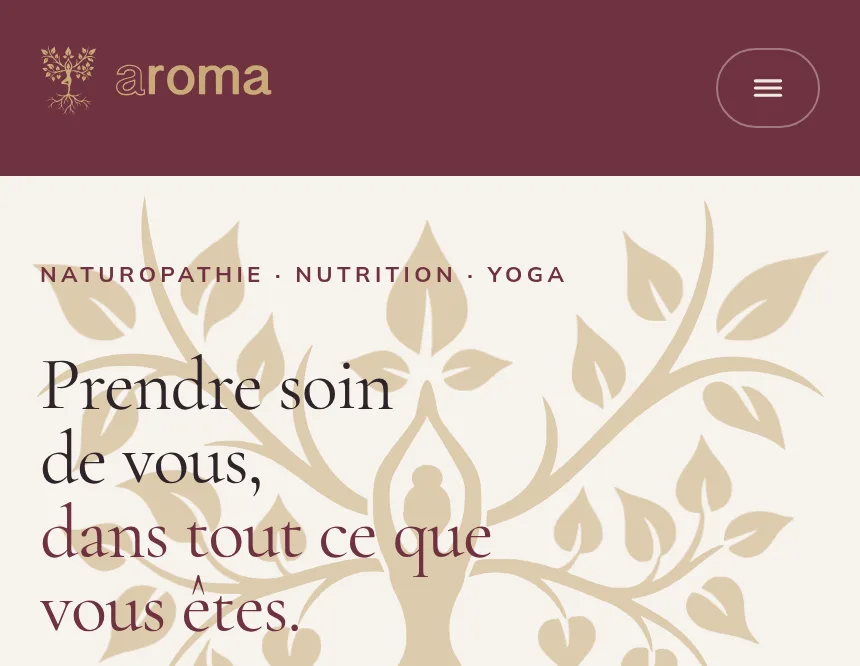 Aroma, Rebranding · identiteit en nieuwe site